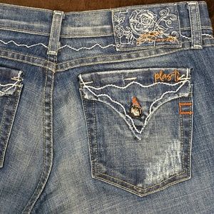 Plastic by gly💥 designer Boot cut denim revival 7